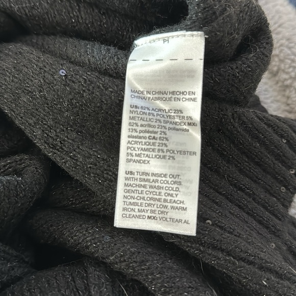 NWT! Chico’s Holiday Cowl Neck Sweater with sequins - Picture 6 of 6